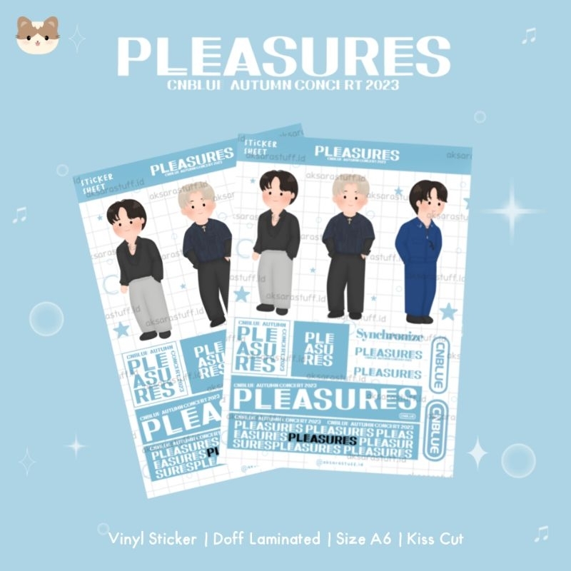 

STICKER CNBLUE | STICKERSHEET CN BLUE | PLEASURES | ZOOM | LET IT SHINE