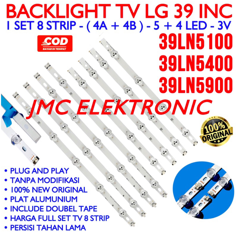 BACKLIGHT TV LED LG 39 INCH 39LN5100 39LN5400 39LN5900 LAMPU BL 39 INCH LG 39LN 5100 5400 9K