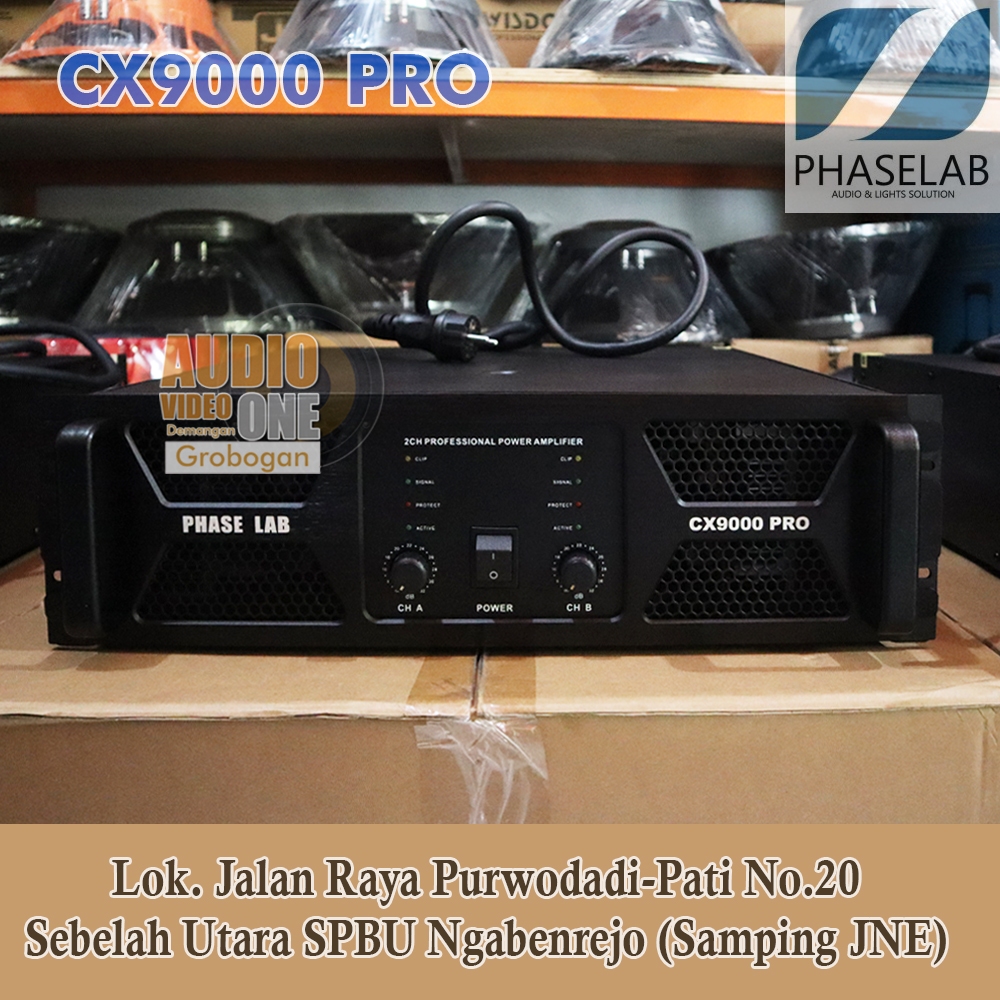 Power Phaselab CX9000 PRO Power Amplifier 2 Chanel Phase Lab Original