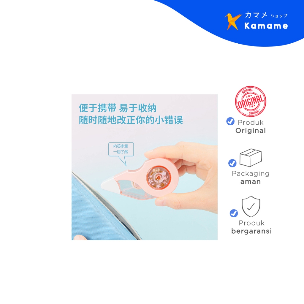 

Deli School Correction Tape - 5mm*12m 71546 - Kamame