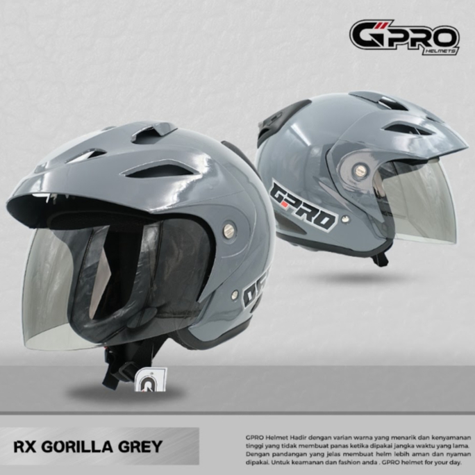 Gpro RX Series Helm Half Face Terbaru Dewasa Pria Wanita SNI