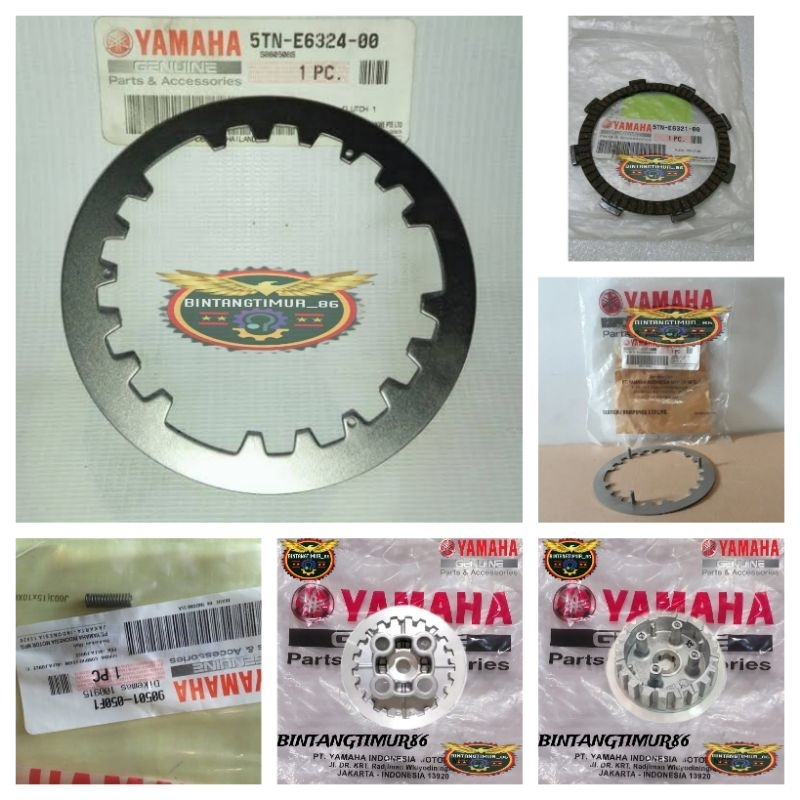 Komponen kampas kopling set Jupiter Z burhan 2008 Original ygp (5TN)