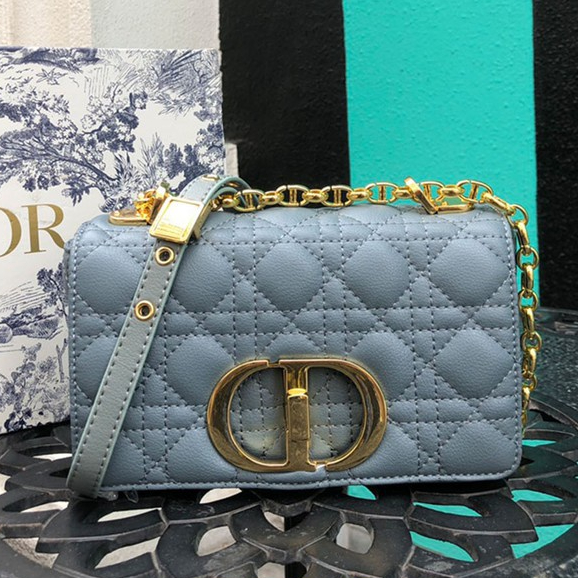 ORI DR 2083 Small 20cm Flap Vintage Gold-Tone Shoulder Bag