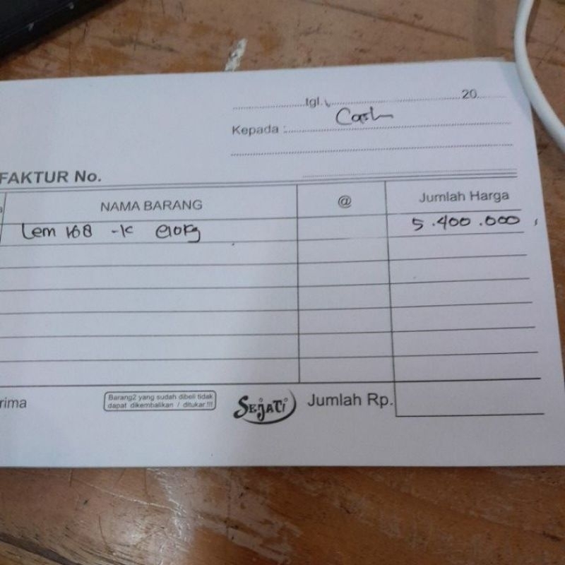 

invoice bandabags