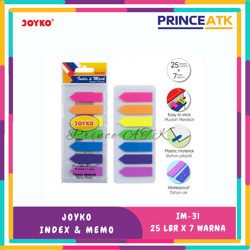 

Index & Mark Joyko IM-31/ Penanda / Sticky Notes / Pembatas Plastik