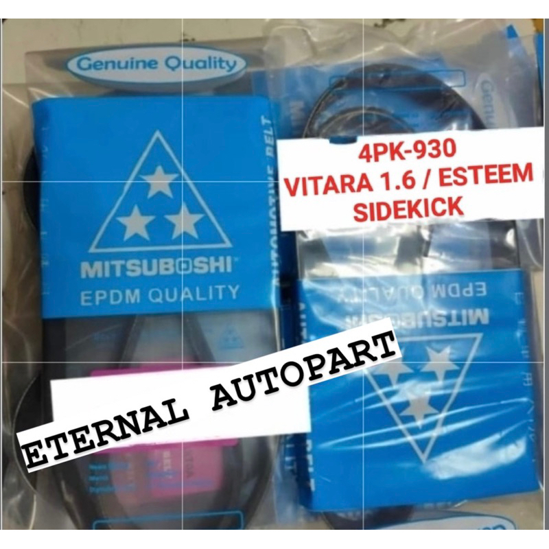 Fan van v belt tali kipas 4PK930 ESTEEM SIDEKICK VITARA 1.6CC 4PK-930