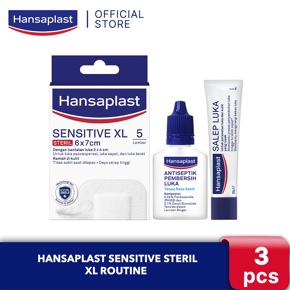 Hansaplast Sensitive Steril XL Routine