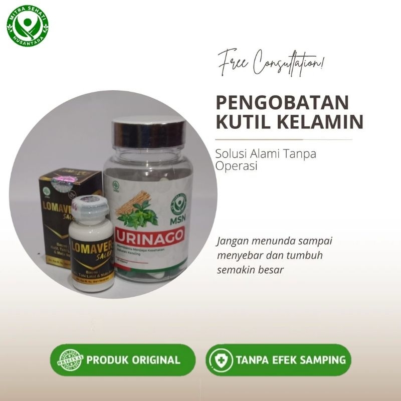 Obat Kutil Kelamin/HPV/Jenggerayam Ampuh Urinago + Lomaver Salep