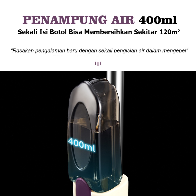 Mop Alat Pel Lantai Semprot Microfiber / Alat Pel Lantai Isi Air Ultra Spray Mop Luckyfortuna