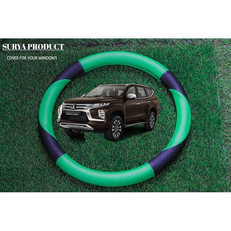 cover stir sarung stir bungkus stir mobil pajero/pajero sport bahan kulit original