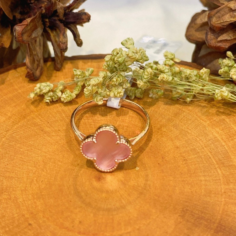 cincin gold vancleef pink
