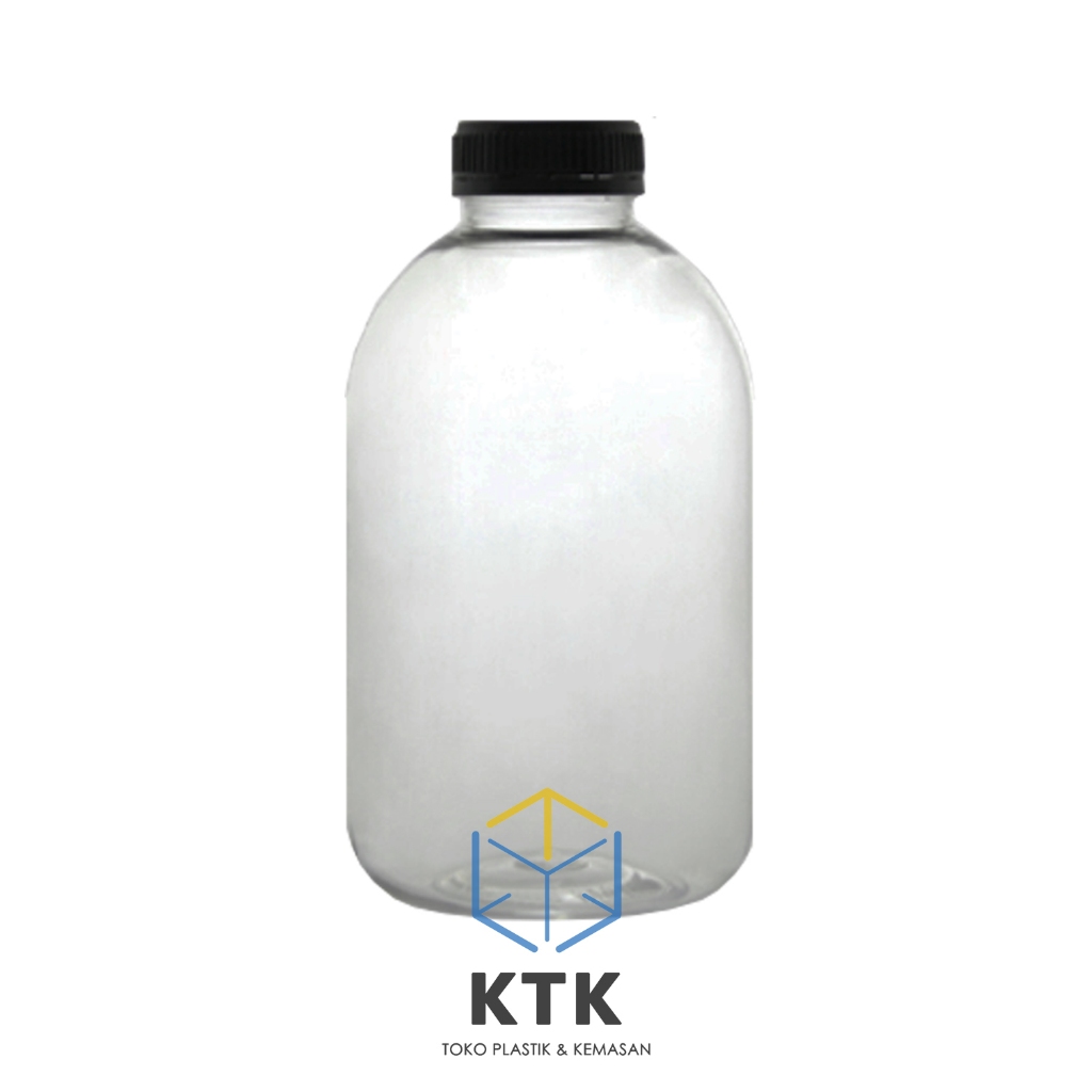 Botol Plastik Gendut SKLB 1 Liter [8 pcs] SN PET/ 1000 ML Kopi Unik