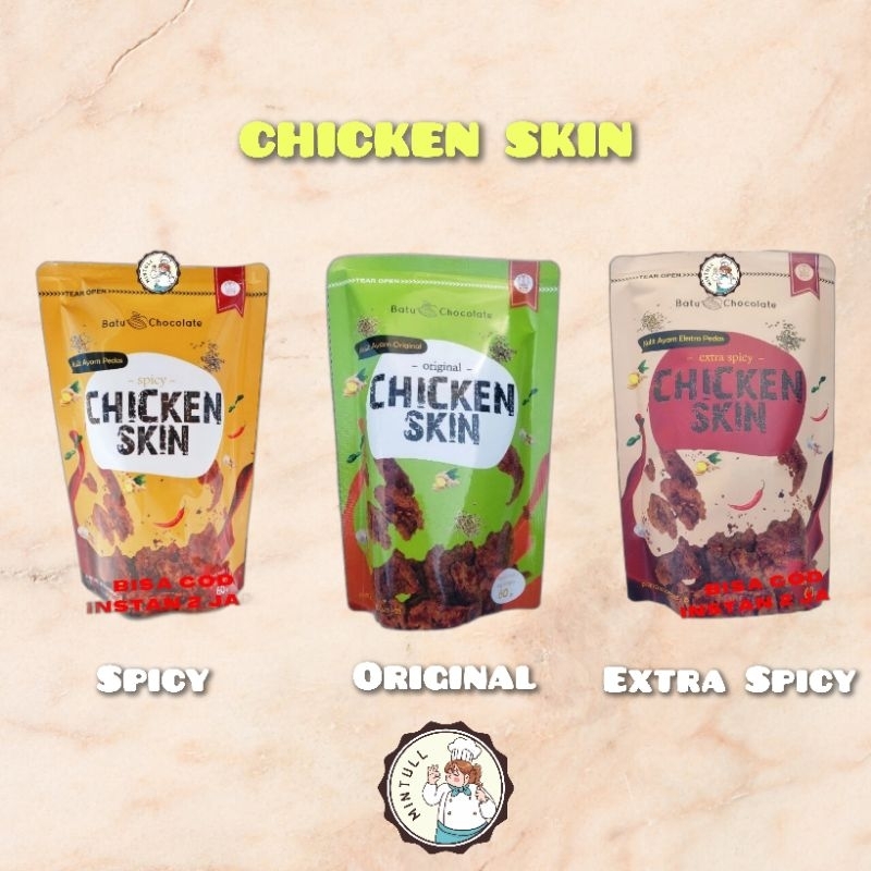 

CAMILAN KERIPIK KULIT AYAM CHICKEN SKIN ORIGINAL EXTRA SPICY 60 GRAM SNACK ENAK MURAH OLEH-OLEH KHAS BATU MALANG