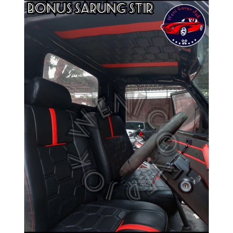 cover sarung jok mobil Toyota kijang super pick up / Cover jok mobil kijang kapsul pick up / Sarung 