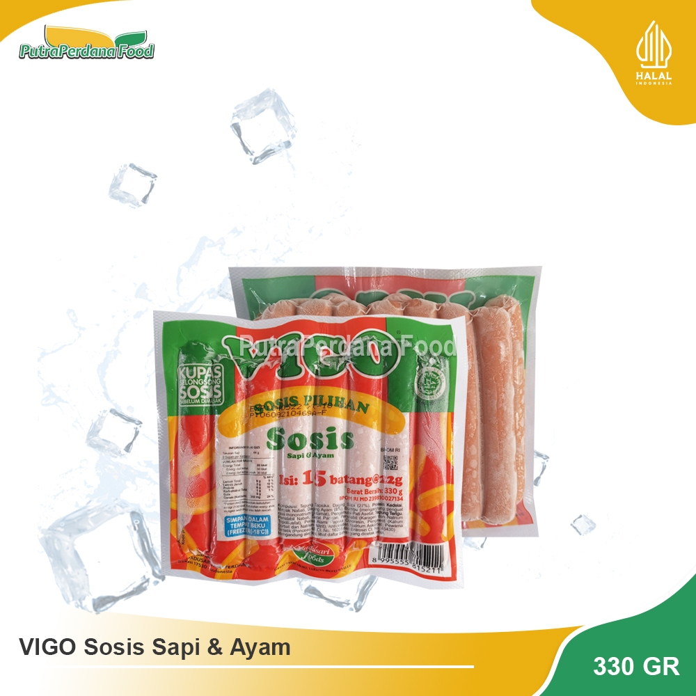 

VIGO Sosis Sapi dan Ayam 315gr (15 Pcs)