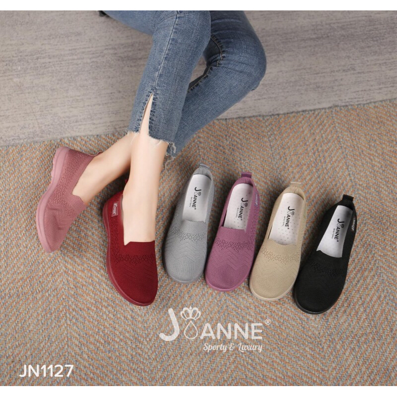 SEPATU FLYKNIT FLAT SHOES WANITA Joanne JN1127