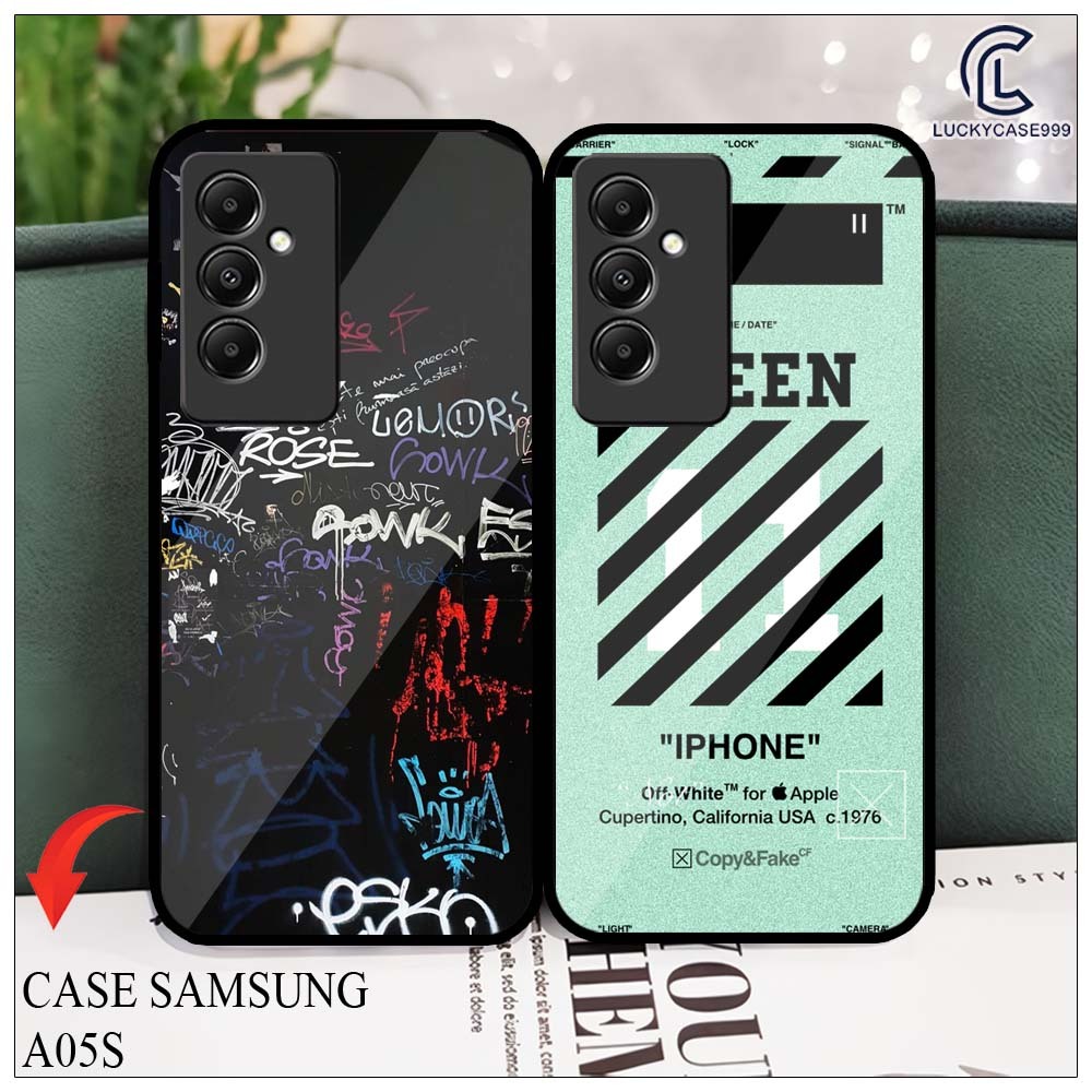 Softcase Samsung A05S A05 Terbaru (LS831) Casing Kaca Kilau Motif Abstrak DHL Pic HD Case Samsung Al