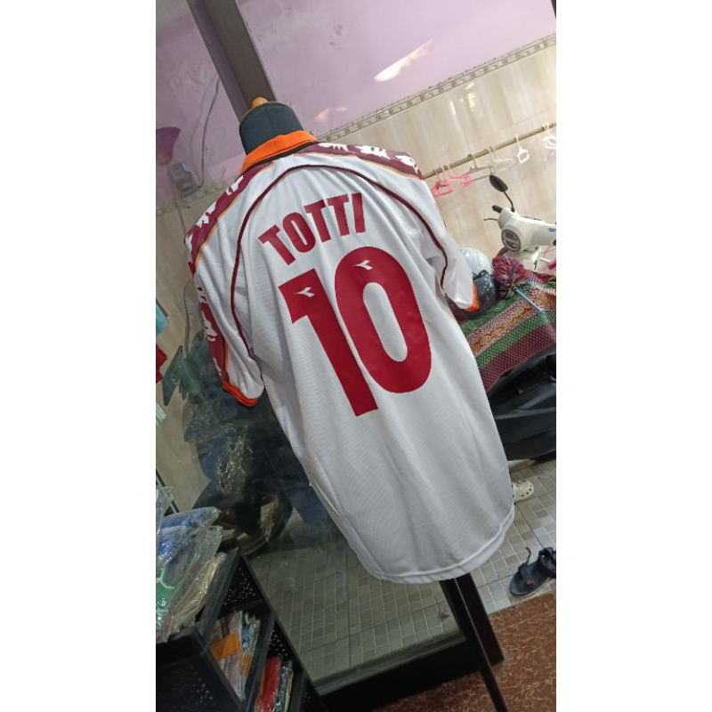 jersey as roma retro season 1998 sudah dengan name set by request