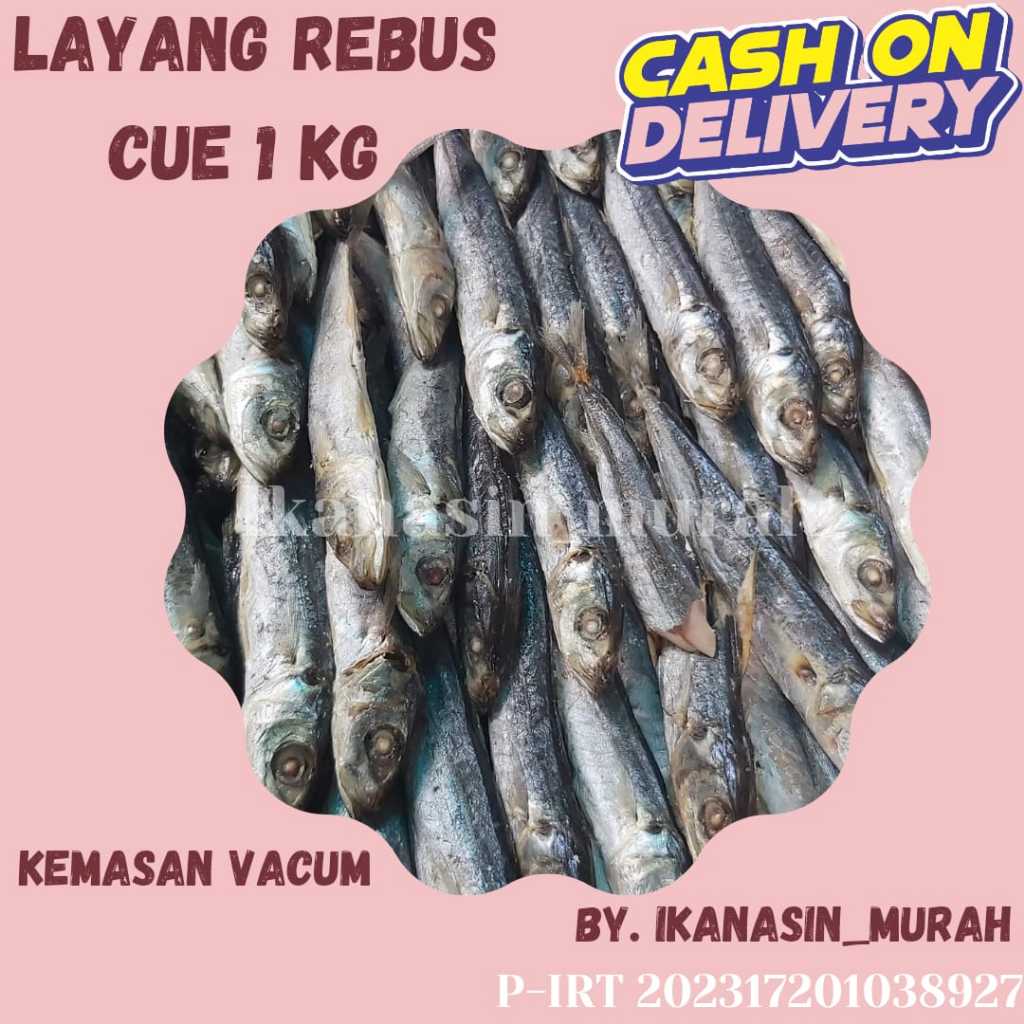 

IKAN ASIN LAYANG REBUS / LAYANG ASIN / CUE / KLOTOK 1KG / IKAN ASIN MURAH BISA COD