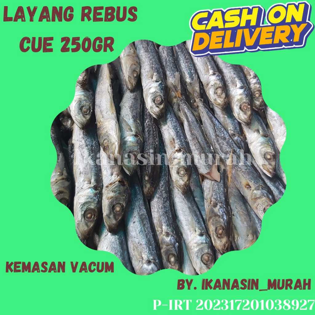 

IKAN ASIN LAYANG REBUS / LAYANG ASIN / CUE / KLOTOK 250GR / IKAN ASIN MURAH BISA COD