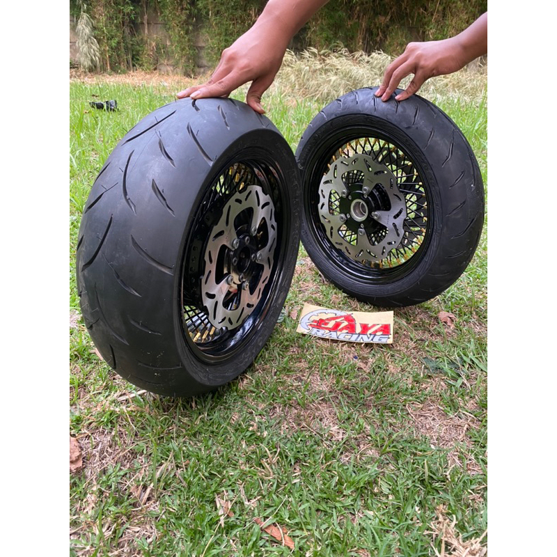 Paketan velg lowrider matic Ring 13 Lebar Velg 500 300 plus ban