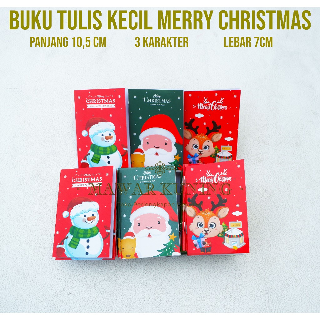 

Buku Tulis Kecil Merry Christmas & [ 1 PCS ] Hang Tag Merry Christmas
