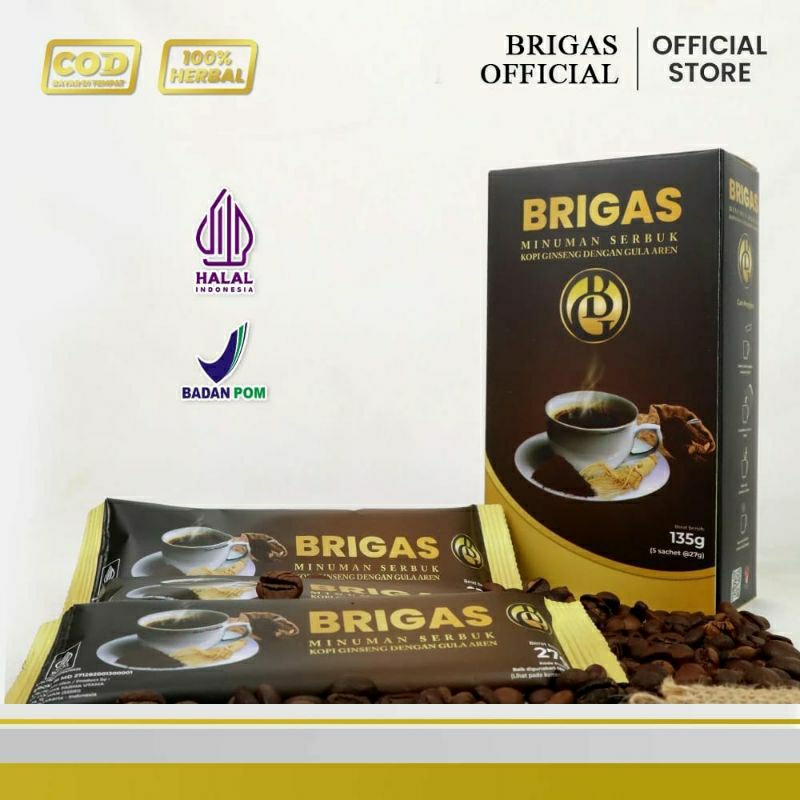

PRODUK ORIGINAL BRIGAS OFFICIAL KOPI BRIGAS Isi : 5 Sachet & 10 Sachet