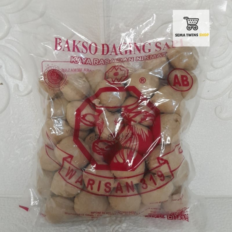 

BAKSO WARISAN 319 ISI 50 PCS / BASO Daging Sapi 700gr