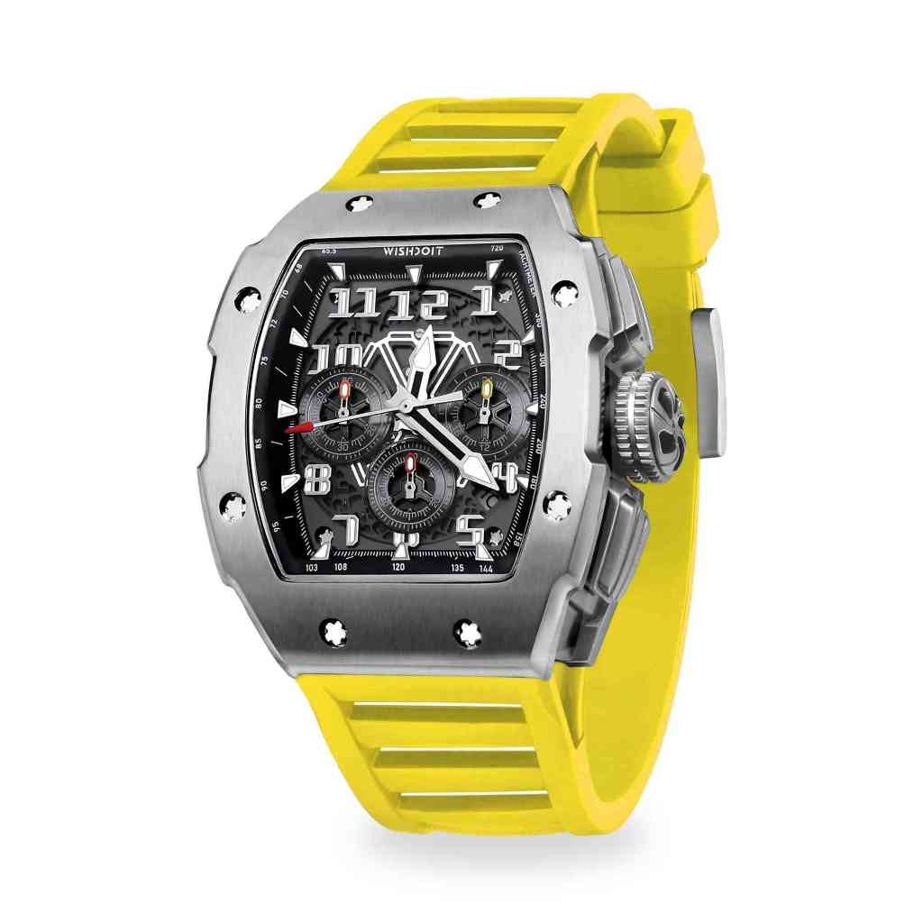 WISHDOIT - The Chrono Gt silvery watch / Homage Richard Mille