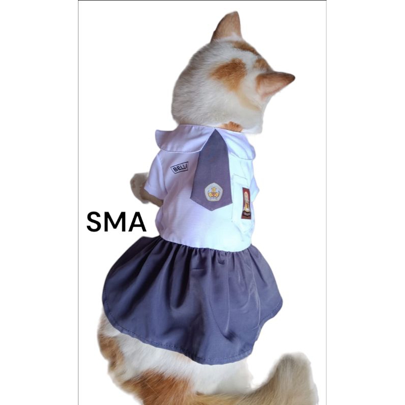 |SCHOOL EDITION | Migo Design E05 Baju Seragam Sekolah Indonesia SD SMP SMA SMU Kucing/ Anjing / Pak