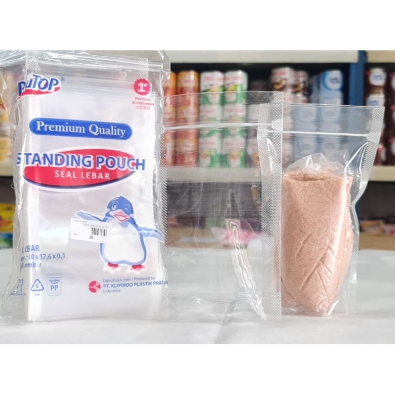 Standing Pouch 10 x 17 isi 50pcs/Plastik Standing Pouch 10 x 17/Plastik Keripik/Plastik Kantong Berd