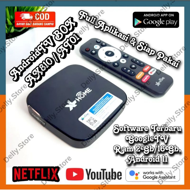 (PROMO) AndroidTV Box XL HOME AX810 / AT01 Rooted (Full Aplikasi)