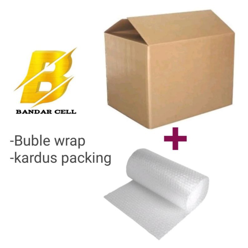 

Buble wrap plus kardus packing tambahan safety