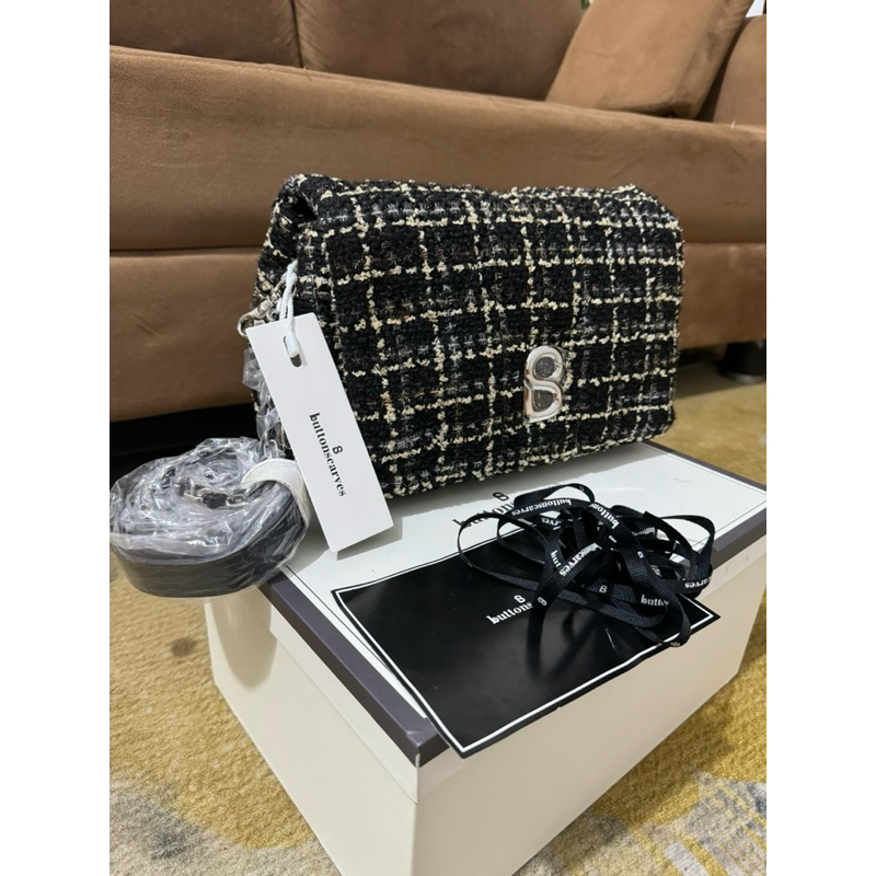 Tweed Zoey Bag Buttonscarves