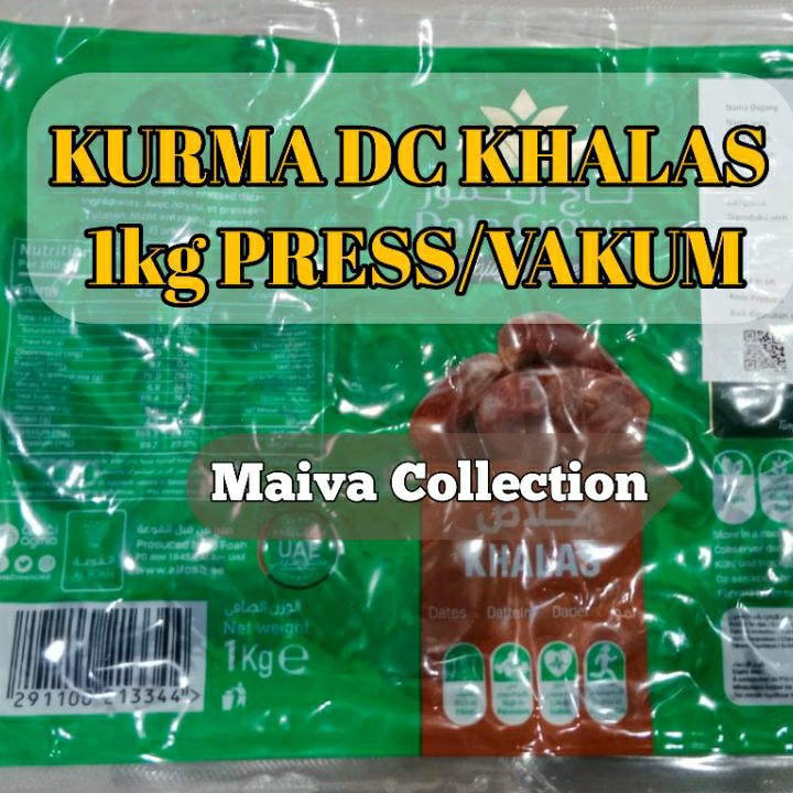 

Grosir KURMA DATE CROWN KHALAS 1KG PRESS/PRES / VAKUM, Expired : Desember 2024