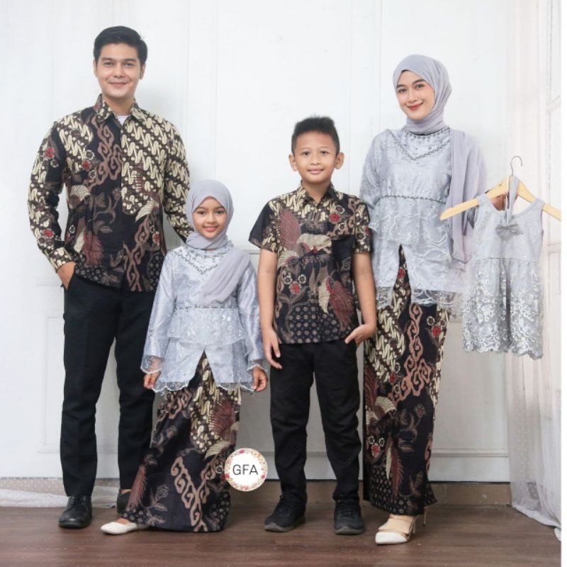 GHIFA BATIK | FAMILY COUPLE KEBAYA KALUNA COUPLE GAMIS BATIK COUPLE BAJU WISUDA TERMURAH