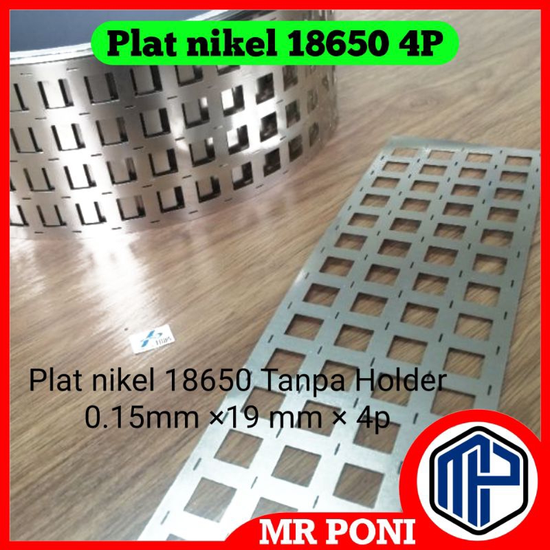 Plat Nikel Baja 2P 2S 1meter Plate Strip Nickle Steel 1m Baterai 18650