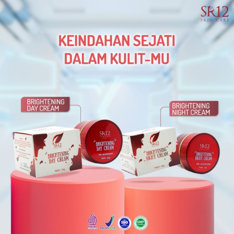 Brightening Cream SR12 | Brightening Day Cream SR12 & Brightening Night Cream SR12 | Krim Wajah SR12