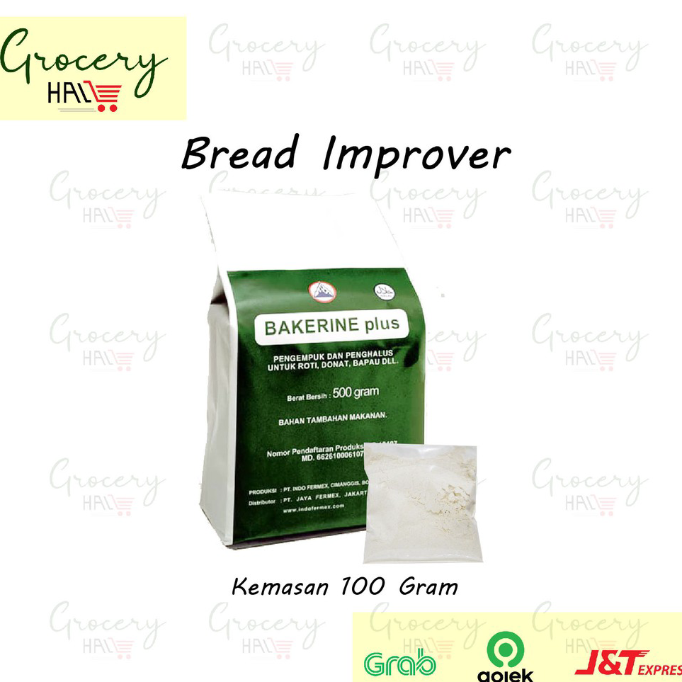 

Stok Banyak BREAD IMPROVER BAKERINE PLUS KEMASAN 100 GRAM