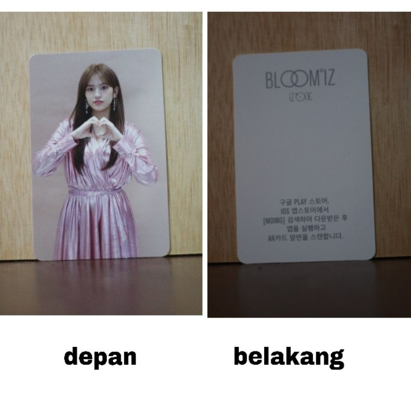 PRELOVED PHOTO CARD IZONE BLOOM*IZ