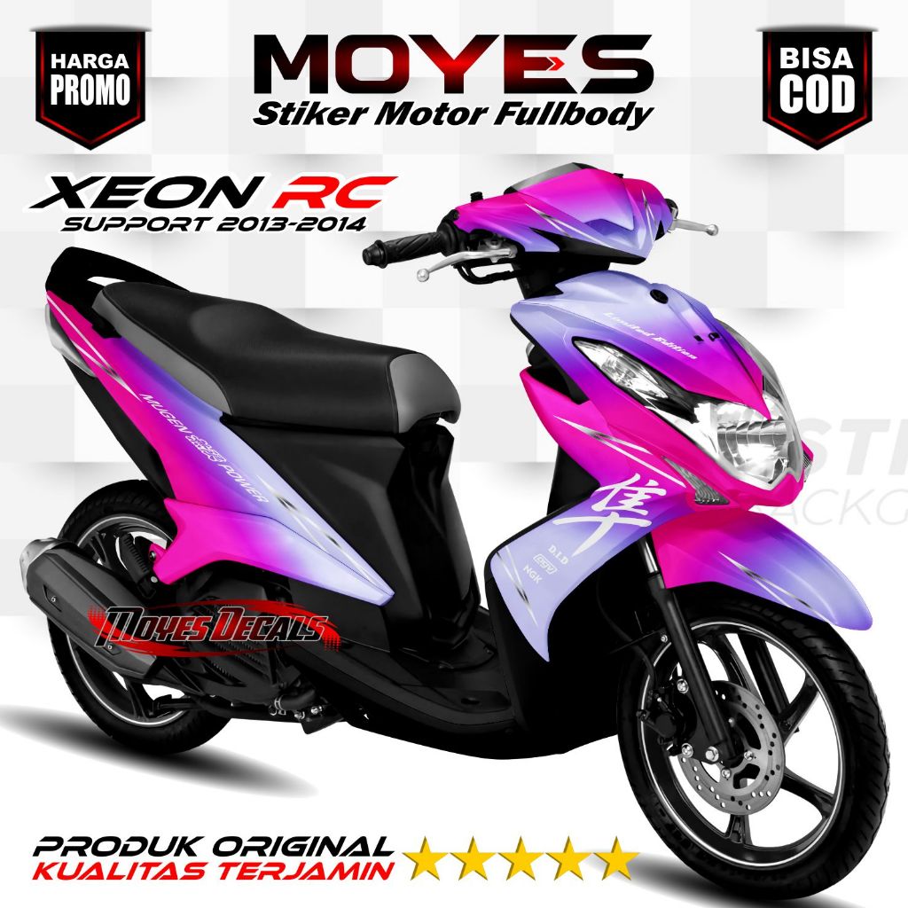 Decal Xeon RC 125 Full Body Stiker Xeon Rc 125 2013 - 2014 Full Body Design Bunglon