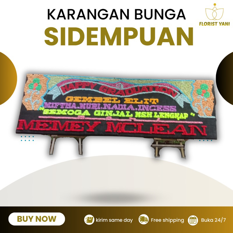 PAPAN BUNGA HAPPY GRADUATION PADANG SIDEMPUAN/ KARANGAN BUNGA SELAMAT SUKSES SIDEMPUAN