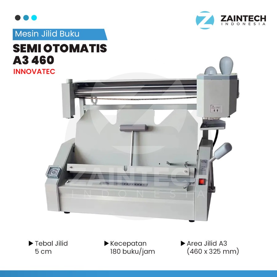 Mesin Jilid Buku Semi Otomatis INNOVATEC A3 460 | Jilid Buku