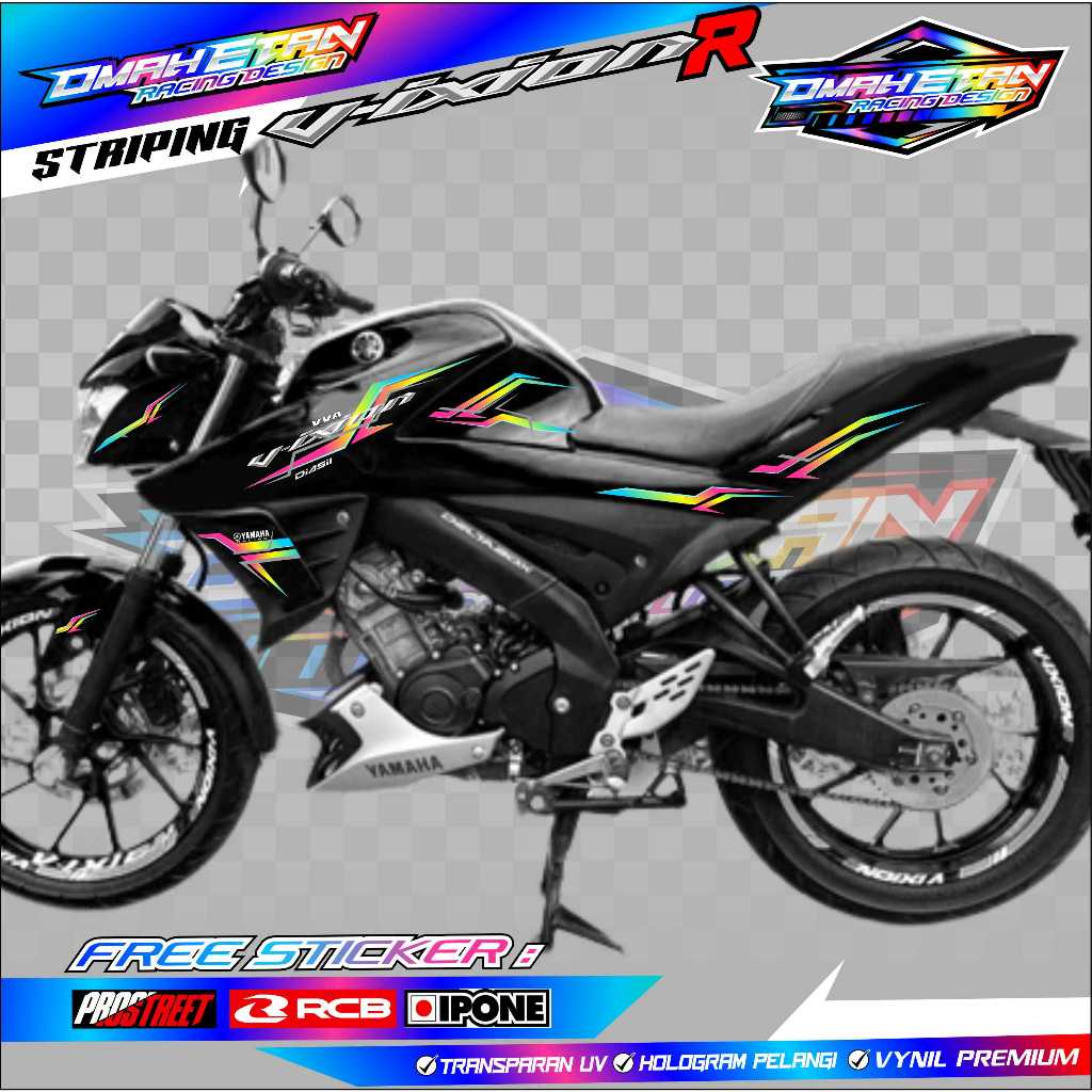 STRIPING VARIASI MOTOR YAMAHA VIXION R / STIKER LIST YAMAHA VIXION R