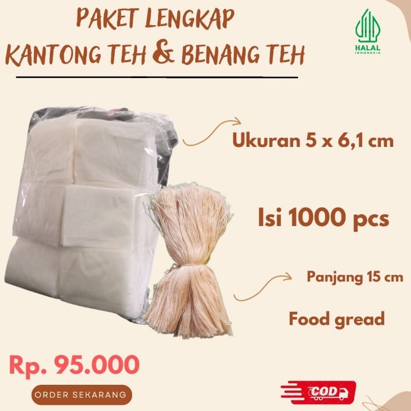 

terbaik! paket kantong teh dan tali