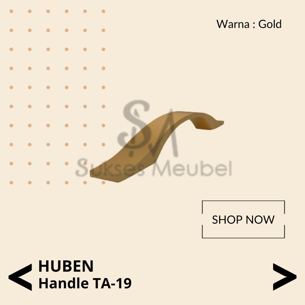 HUBEN Handle TA 19 Gold | Tarikan Laci / Lemari HUBEN