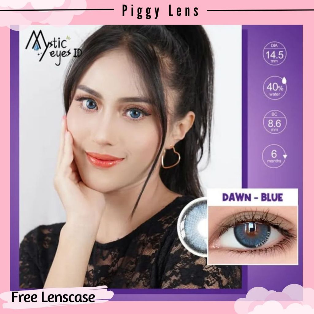 SOFTLENS MYSTICEYES DAWN MINUS 4.00 s/d 6.00 + FREE LENSCASE