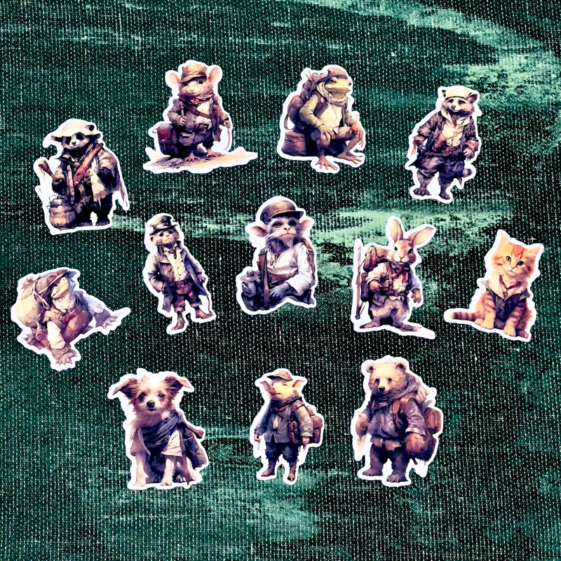 

STIKERKUN.ID CUTTING STICKER STIKER ANTI AIR EDISI HEWAN PETUALANGAN ( 12 PCS ) / STIKER CUSTOM JURNALING DEKORASI DIARI MURAH / CETAK STIKER SOUVENIR LUCU VIRAL STIKER AESTHETIC STIKER DINDING STIKER LUCU STIKER HELM