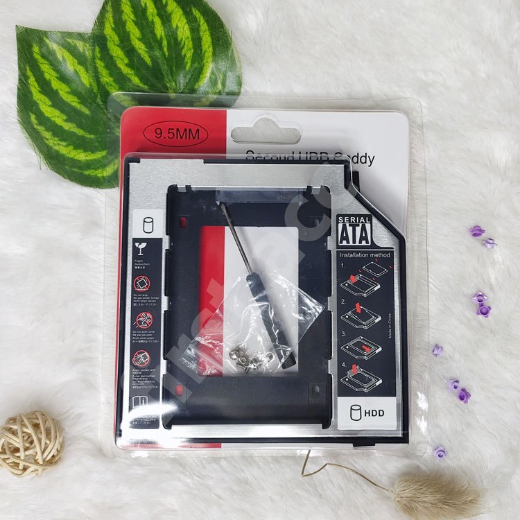 SSD HDD Caddy SATA 9.5 mm untuk laptop toshiba tipis slim