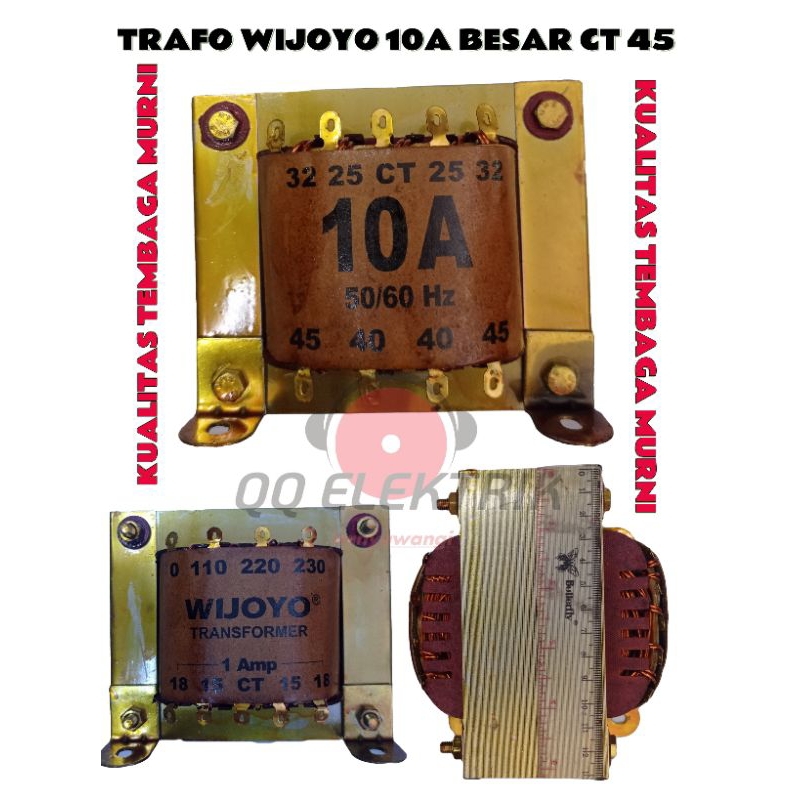 Trafo 10A Besar CT 45 Wijoyo Original Transformer - Trafo 10A CT 45V Murni Wijoyo Original